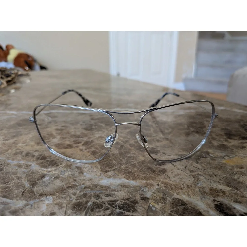 MAUI JIM BREEZEWAY TITANIUM MJ 773-17 63/16/143 SILVER SUNGLASSES FRAME